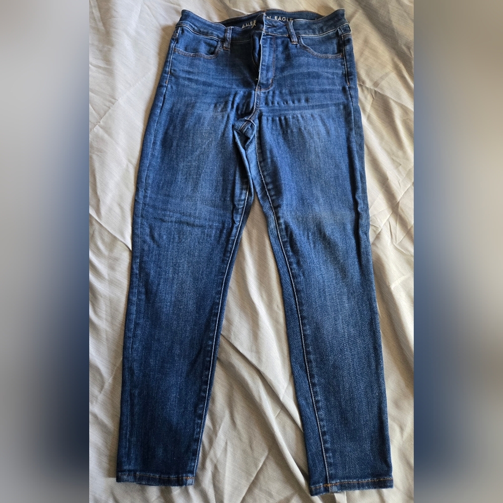 American Eagle Outfitters Dark Blue Skinny Jeans